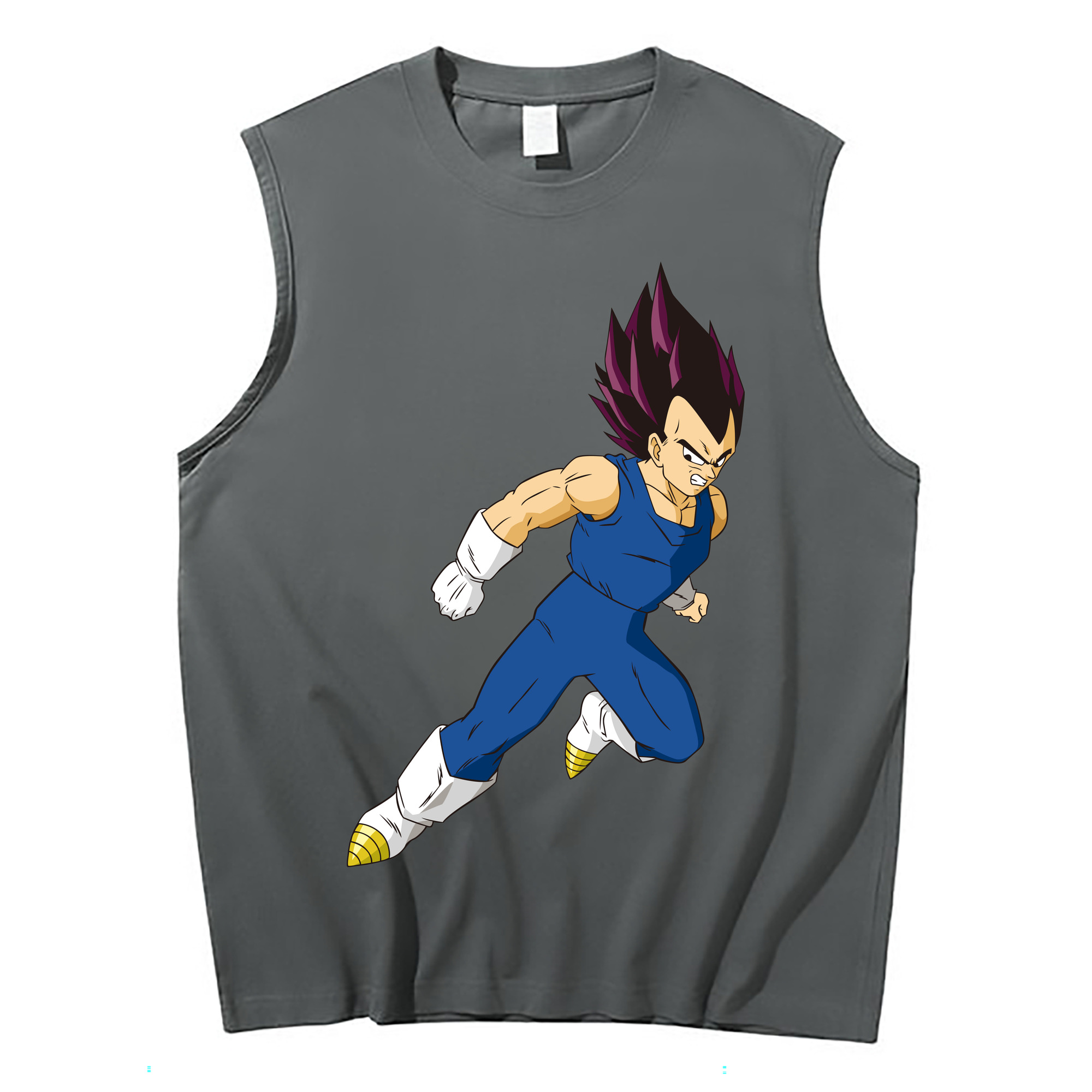 （画像用） ドラゴンボール ベジータ四世（Bejīta Yonsei）DRAGON BALL Vegeta IV コットン100％タンクトップ（フロントプリント）